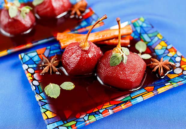 Latin Desserts for Diabetics Pear Wine Sauce ESP