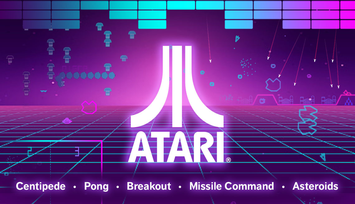 Atari - Centipede, Pong, Breakout, Missile Command, Asteroids