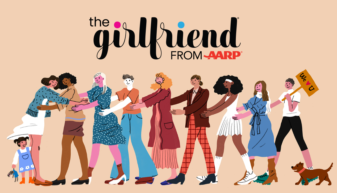 The Girlfriend - illustration with logo