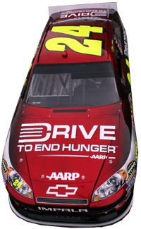 Jeff Gordon The Game #24 Drive to End Hunger Highline Tee FREE SHIP!