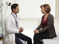 Doctor and female patient, heart disease more lethal in women