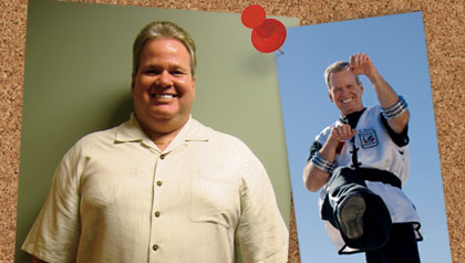 Bariatric surgery to lose weight. Before and after pictures of Bill Kelly.