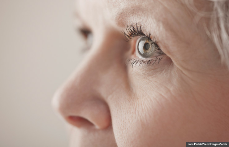 Close up of a woman's eye, Is There an Aspirin-Eye Disease Link?