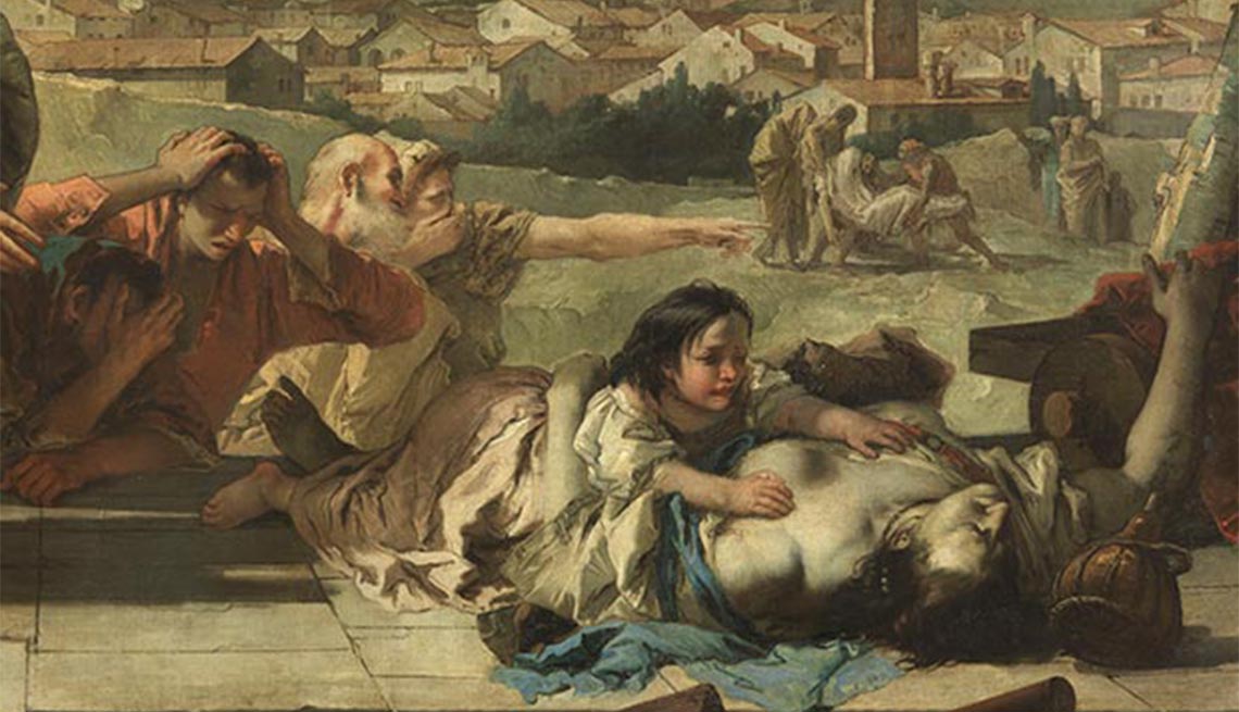 Giambattista Tiepolo, 1758, painting, The Black Death, Plagues and Epidemics Through the Ages,