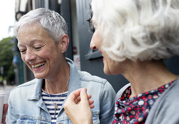 Two women talking outside, How to Get the Right Hearing Aid: 10 Tips