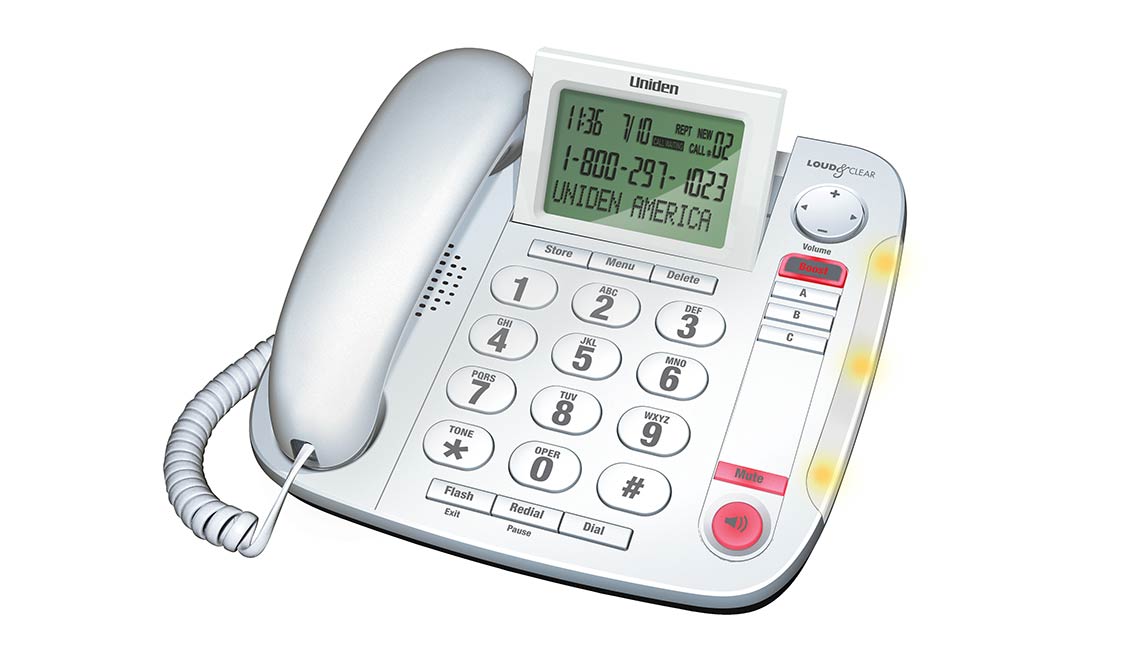 Teléfono de teclas grandes de escritorio Uniden