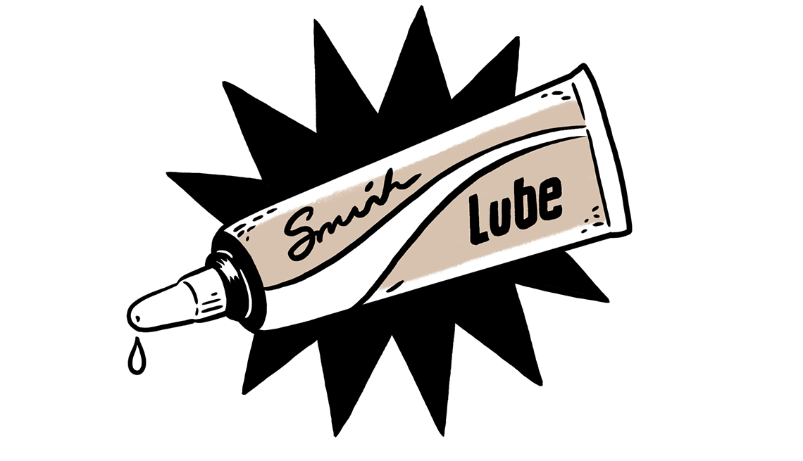 Gráfico de un tubo de lubricante