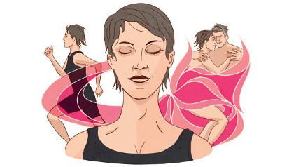 illustration: exercise and sex may help reduce stress