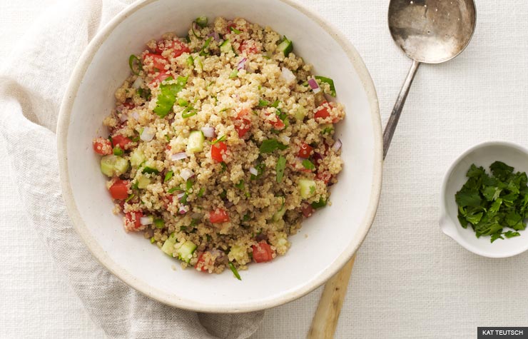 Spiced and Herbed Quinoa with Green Onions (KAT TEUTSCH)