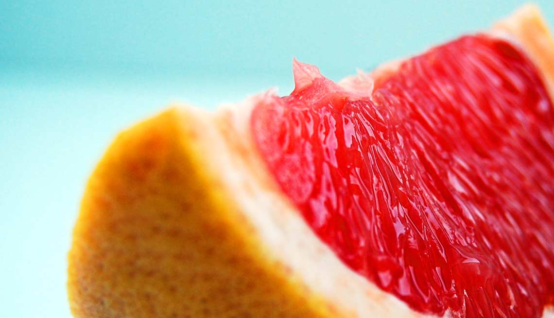 Grapefruit slice, food drug interaction