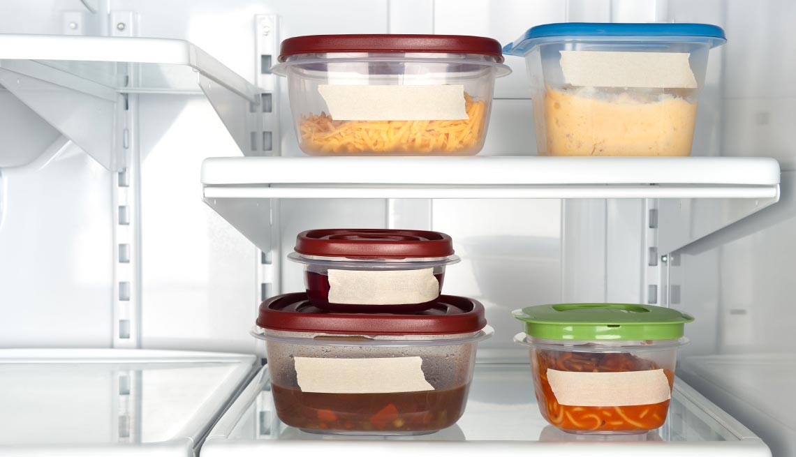 Containers of leftover food in a refridgerator, Things to Throw Out