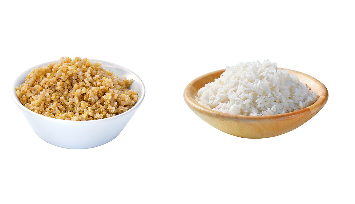 Quinua versus arroz