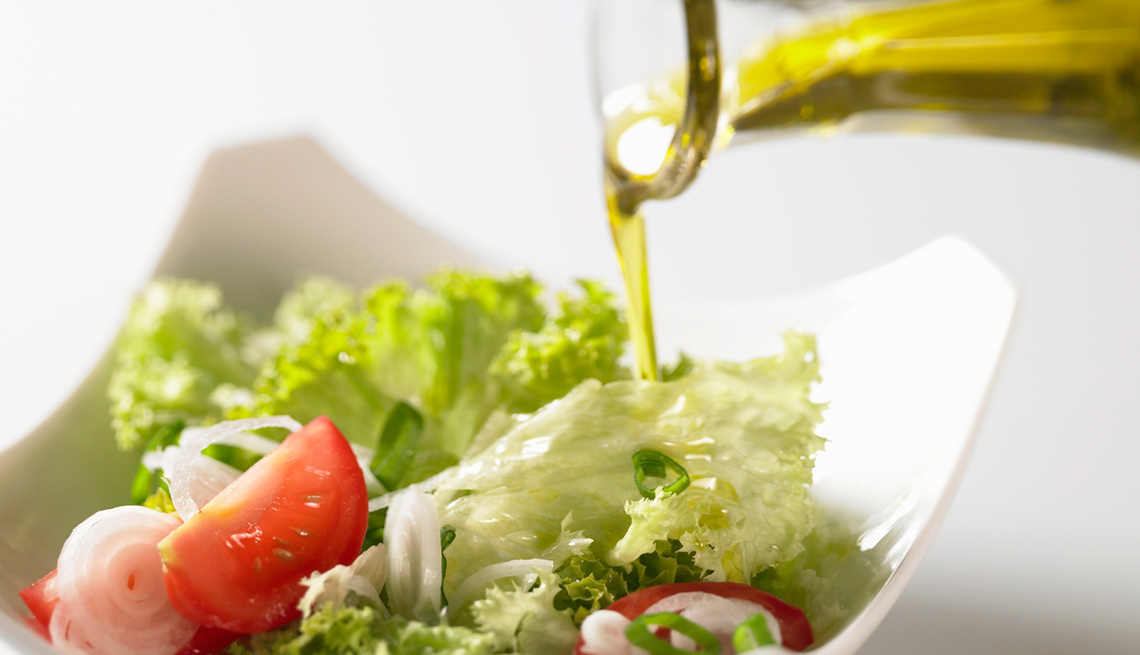 Oil poured on salad, Good Habits Go Bad