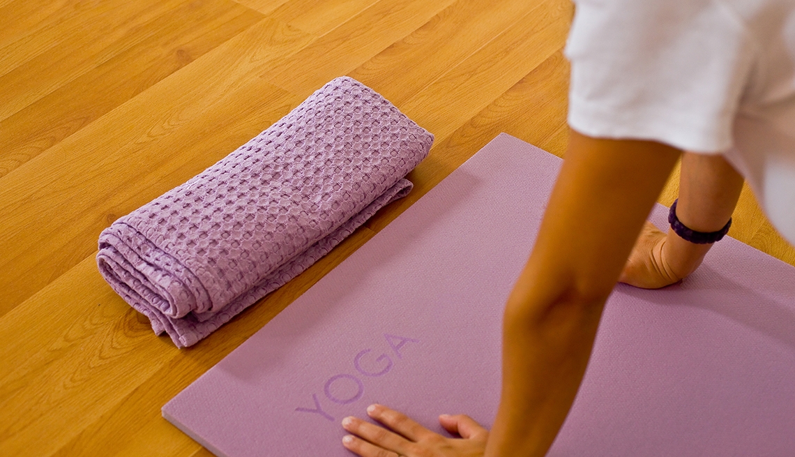 Yoga towel, yoga mat
