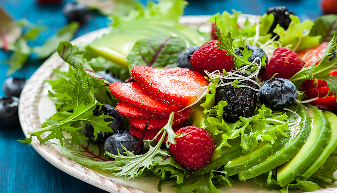 Avocado and Berry Fruit Salad