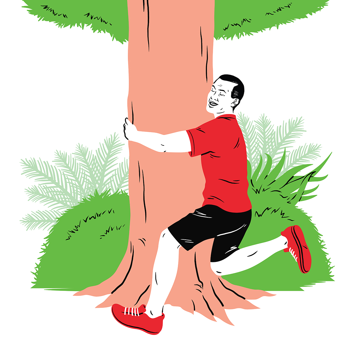 Tree huggers walk