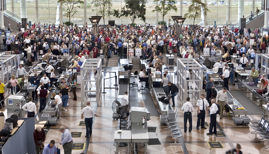 Security check-in, Denver International Airport