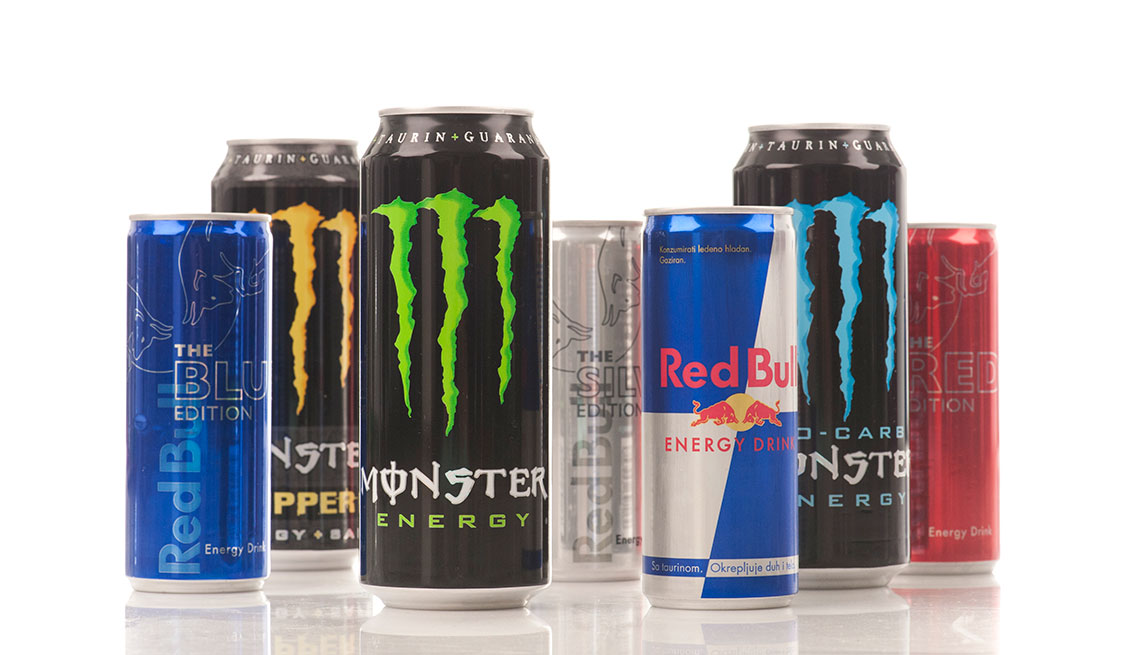 Bebidas energéticas de diferentes marcas