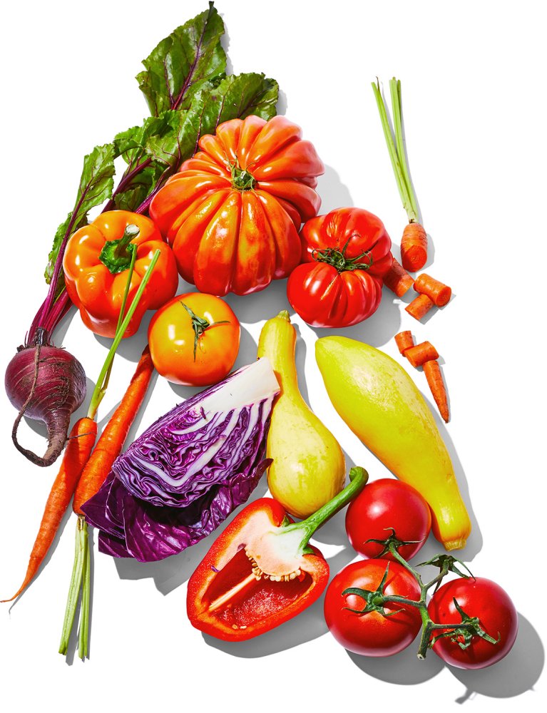 colorful variety of fresh vegetables