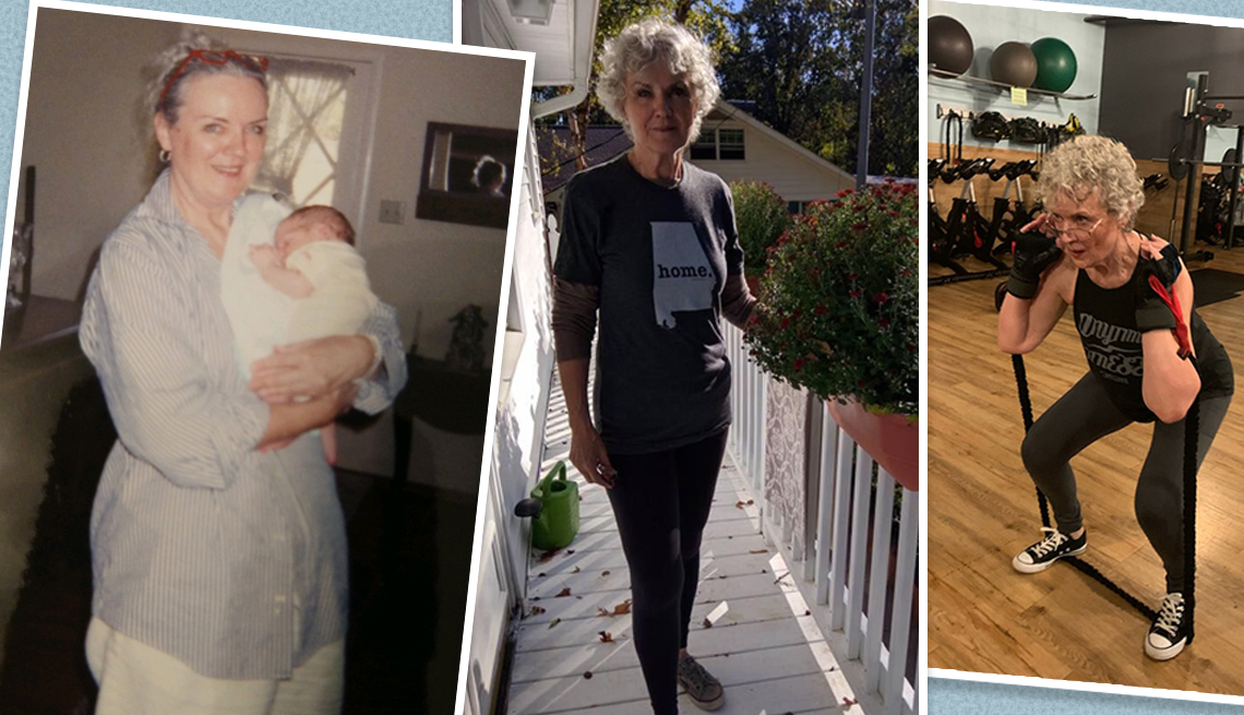 El antes y después de la pérdida de peso de Gail Lind