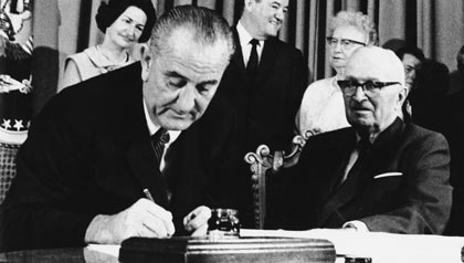 Medicare 47th Anniversary: President Lyndon Johnson Signs Bill into Law on July 30, 1965	