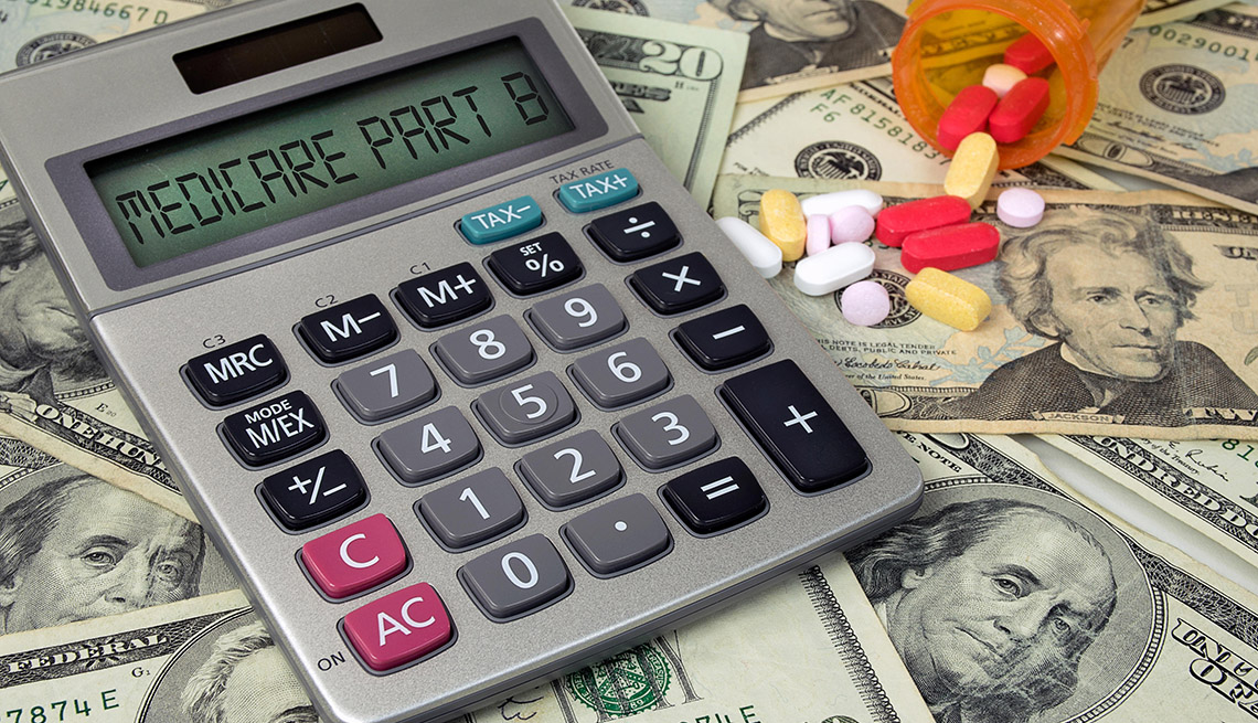 Calculadora, medicinas y dólares. Costos de medicare