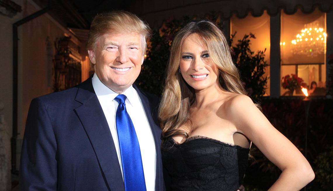 Donald Trump y Melania - Matrimonios de famosos con una gran diferencia de edad