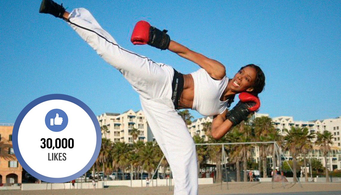 Wendy Ida with boxing gloves, and leg up Wendy Ida with boxing gloves, and leg up