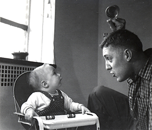 steven petrow as a baby with his father
