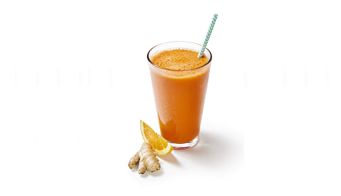 Batido de jengibre y naranja