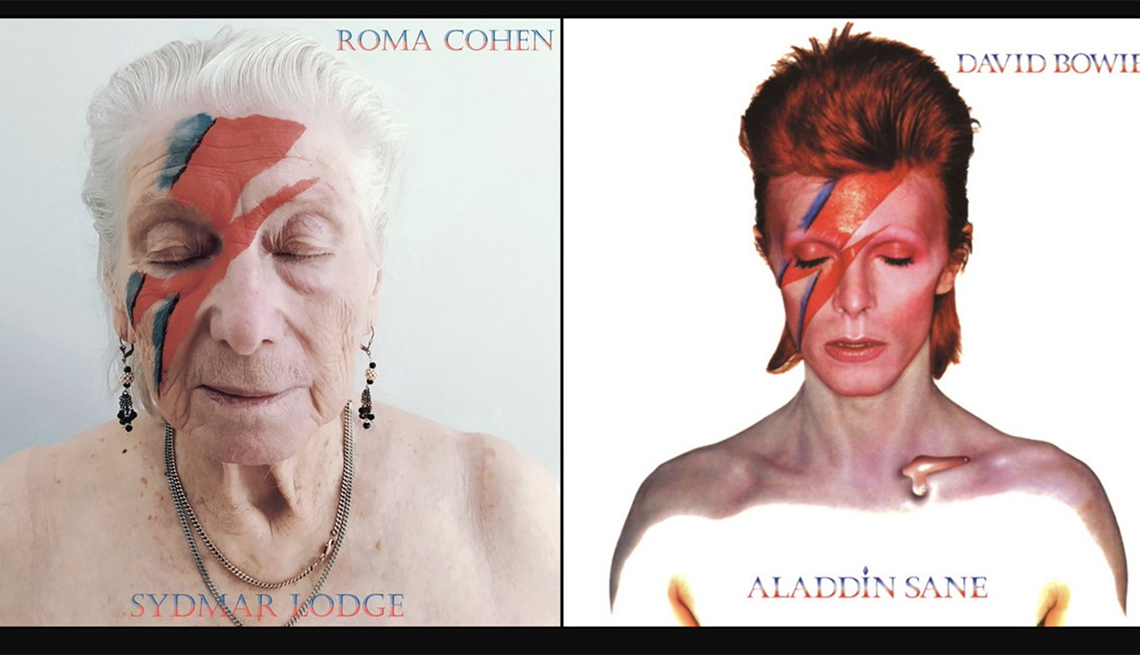 Roma Cohen recrea la portada del álbum de David Bowie