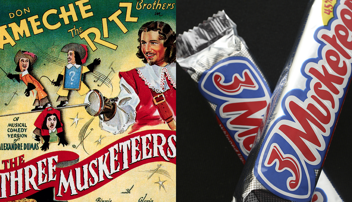 item 3 of Gallery image - 3 Musketeers candy inspired by the novel