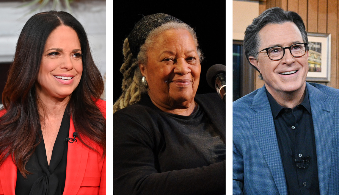 Tres fotos: Soledad Obrien, Toni Morrison y Stephen Colbert