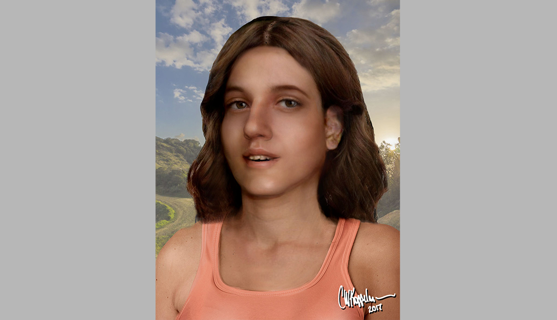 item 8 of Gallery image - portrait rendering of cold case female found in rancho cucamonga in seventy nine