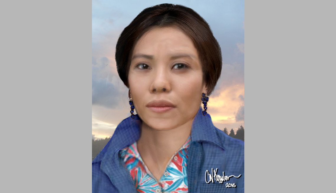 item 16 of Gallery image - portrait rendering of cold case female found in elma washington in eighty eight