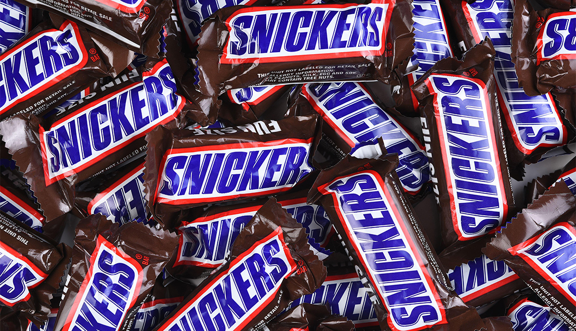 Snickers agrupados