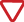 Inverted white triangle with red border