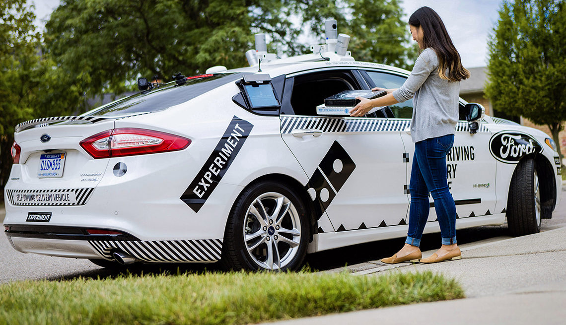 Domino’s Driverless pizza delivery  