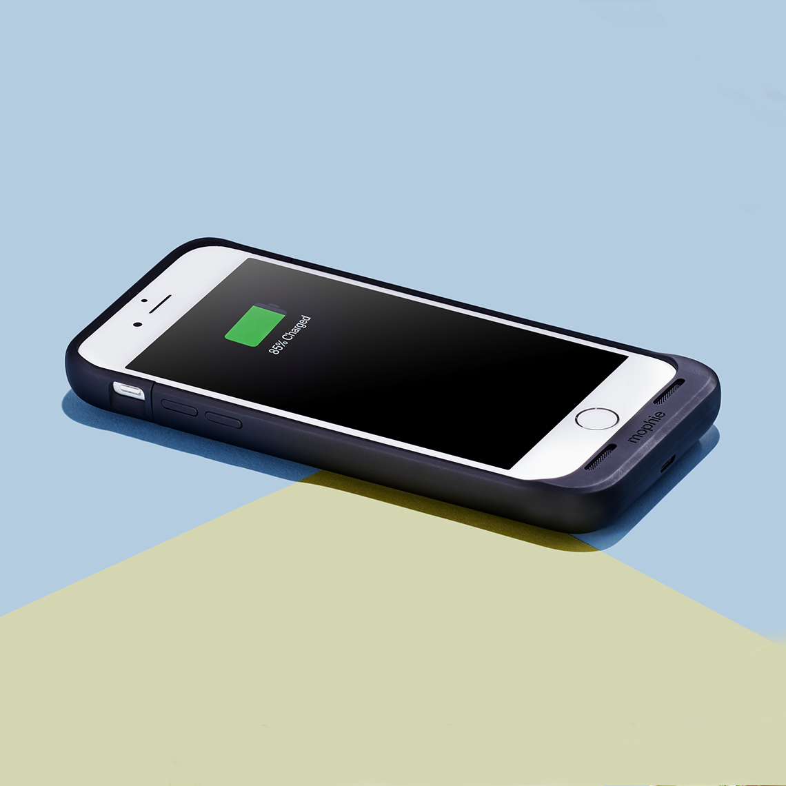 A charging device that snaps on to the back of a cell phone