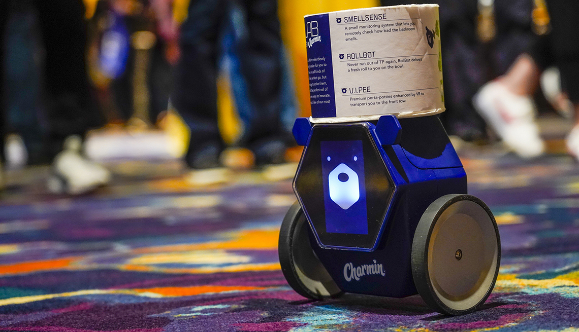 RollBot, un robot que lleva el papel higiénico