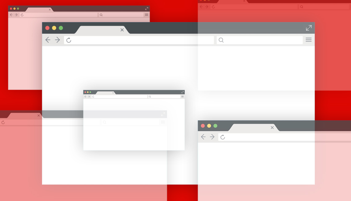 layered variable transparency internet browsers some are nearly invisible