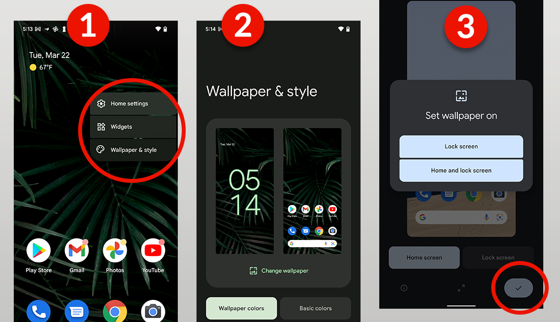 how to change the wallpaper on an android phone step by step screenshots