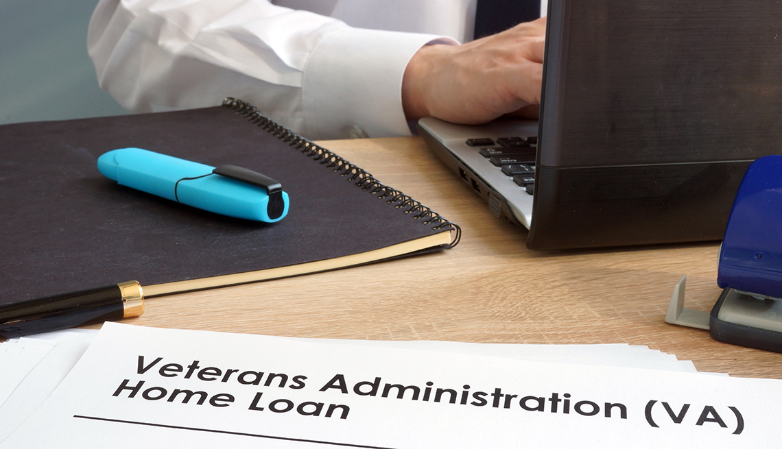 Veterans Administration (VA) Home Loan application form.