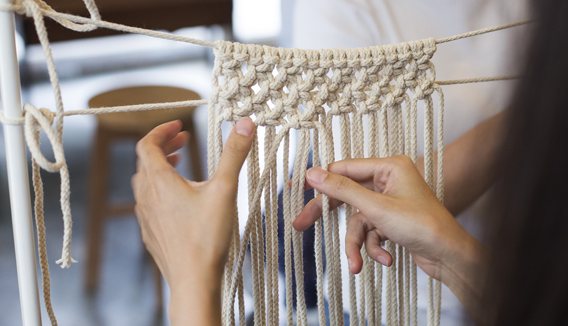 Keep Your Hands Busy with Crochet, Macramé or Rattan