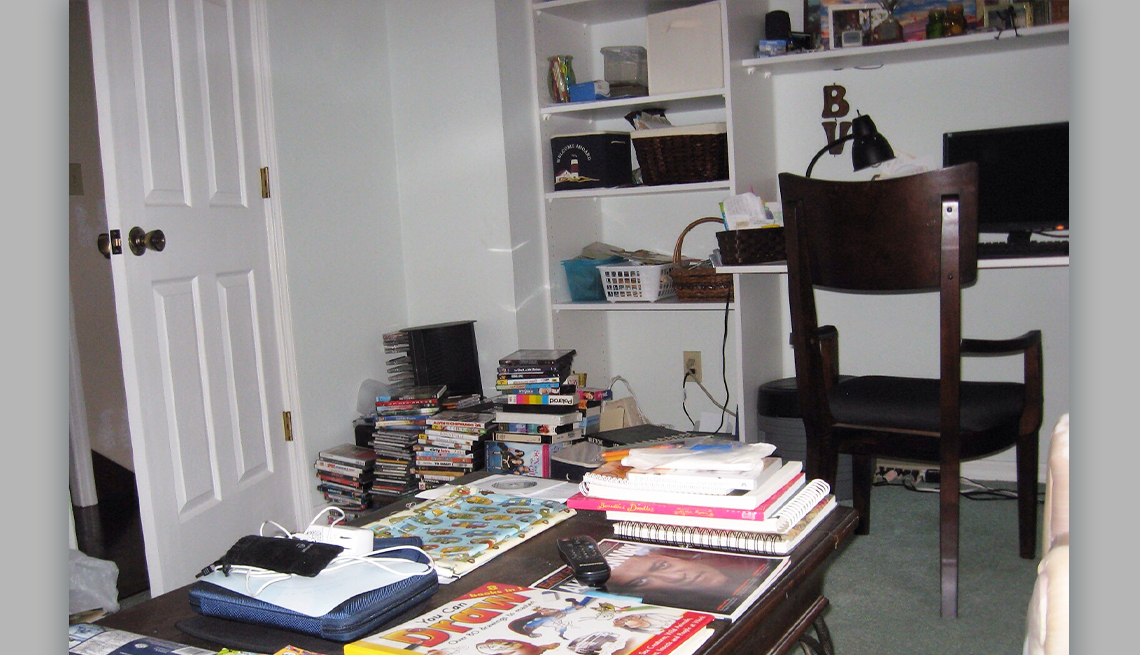 item 1 of Gallery image - before photo of a cluttered office