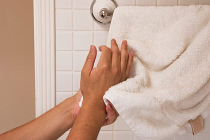 Limpie los gérmenes de su casa: las toallas