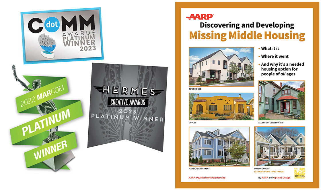 Three awards for Discovering and Developing Missing Middle Housing