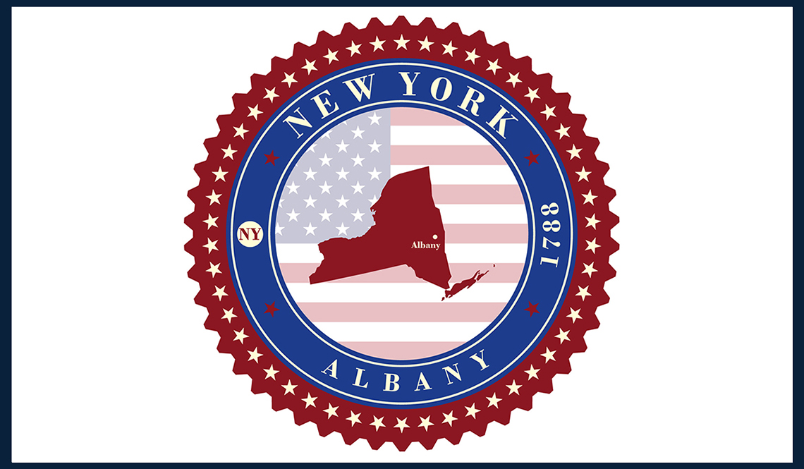 A New York state seal