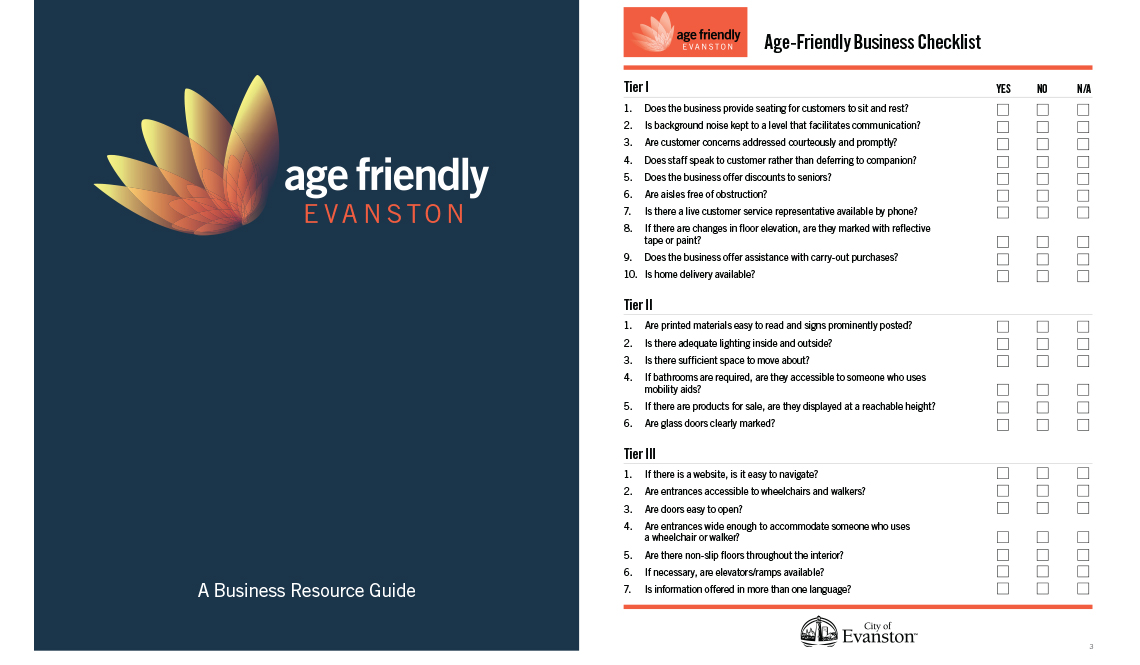 A business checklist from Age-Friendly Evanston