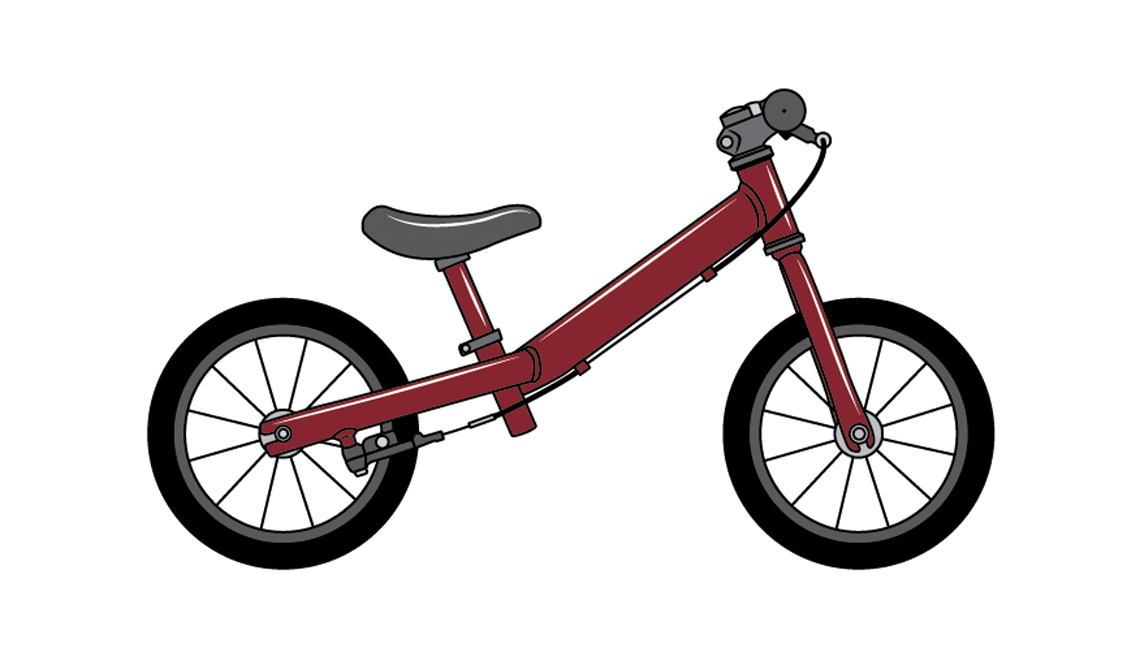 Illustration of a balance bike